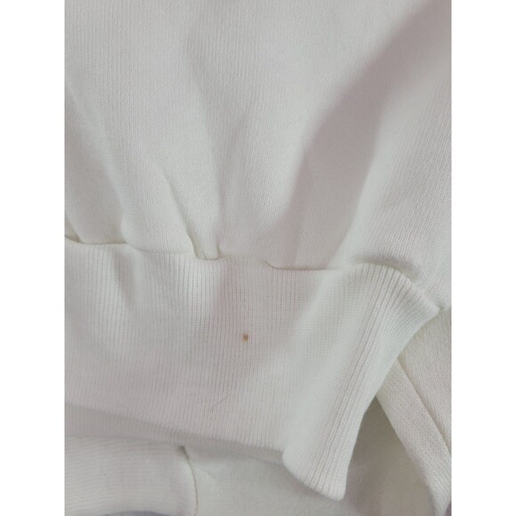 Fruit of The Loom Vintage "One Bill Too Many" White Textured Graphic Sweater XL - Picture 6 of 9